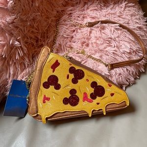 Danielle Nicole Mickey Pizza Bag Purse Disney